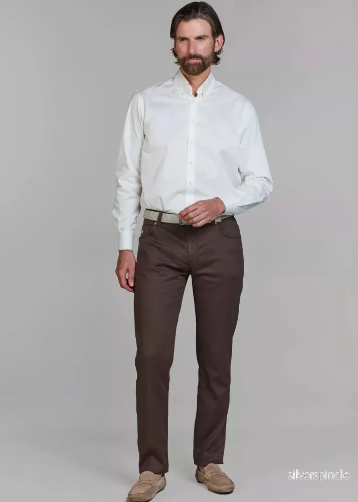 Hansen & Jacob 5-pkt Linen Blend Dark Brown