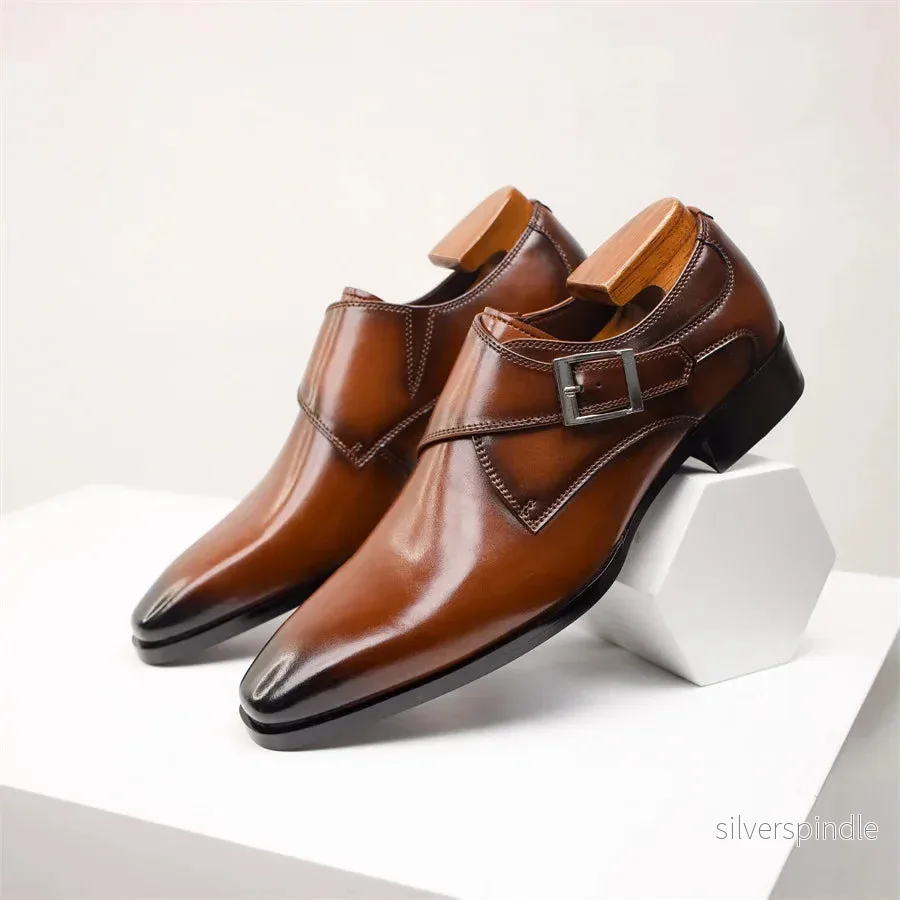 Elegant Munkbandsskor för Män med Polerad Finish | Tidlös Italiensk Design för Formella Tillfällen Elegant Munkbandsskor för Män med Polerad Finish | Tidlös Italiensk Design för Formella Tillfällen