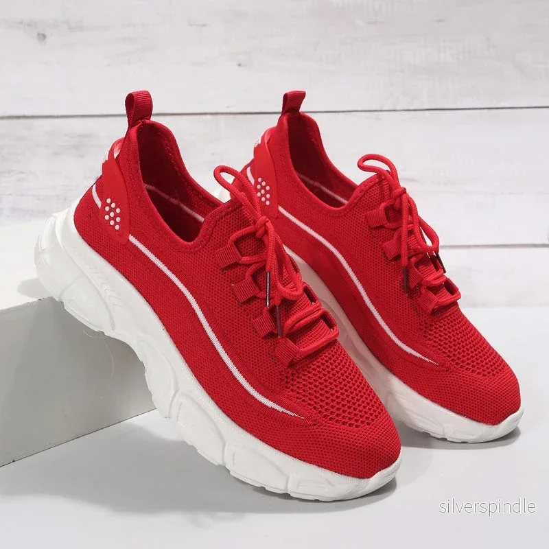 Liam | Lätta Vandringsskor Dam med Flyknit och Gummisula - Bild 3