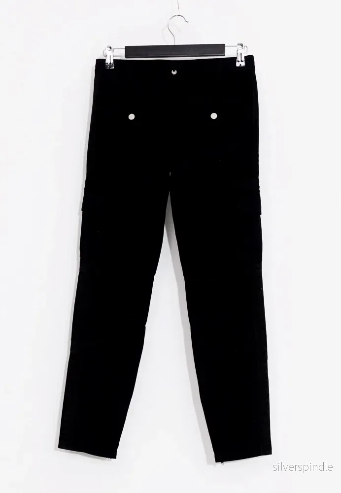 GABARDINE TROUSERS - Svart - Bild 2