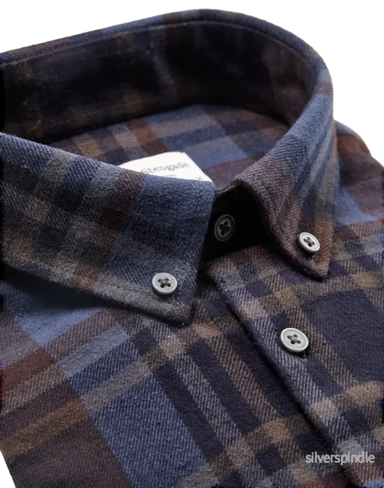 BS Watson Casual Slim Fit Skjorta - Brown - Bild 2