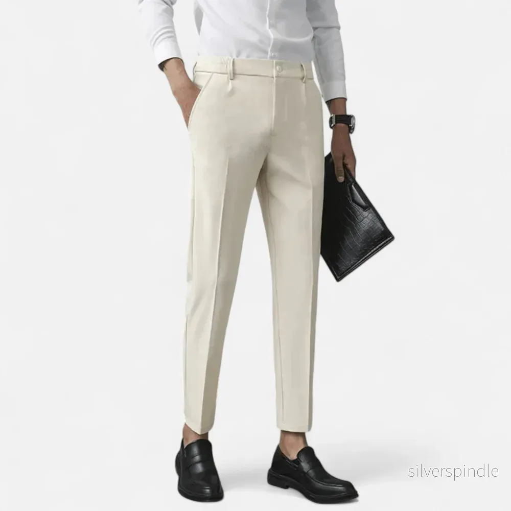Skräddarsydda Byxor | Slim Fit Smart Casual med Stretchdesign | Mångsidiga Byxor för Stil och Komfort - Bild 3