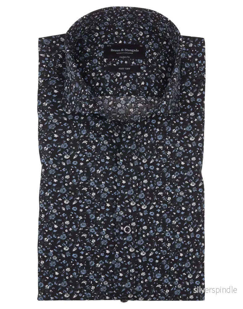 BS Pavard Modern Fit Skjorta - Svart