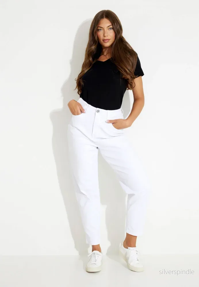 JEANS BYXOR - White