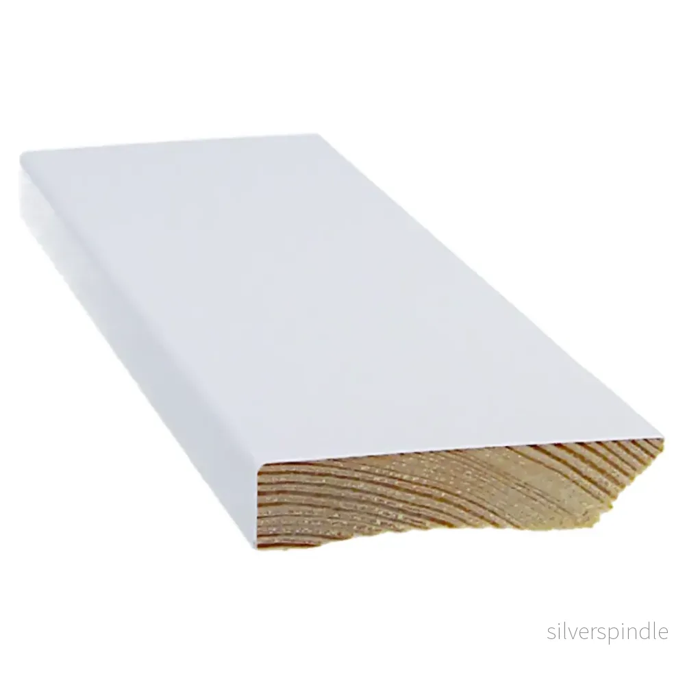 Golvlist 12x58x3300, Furu, Vit