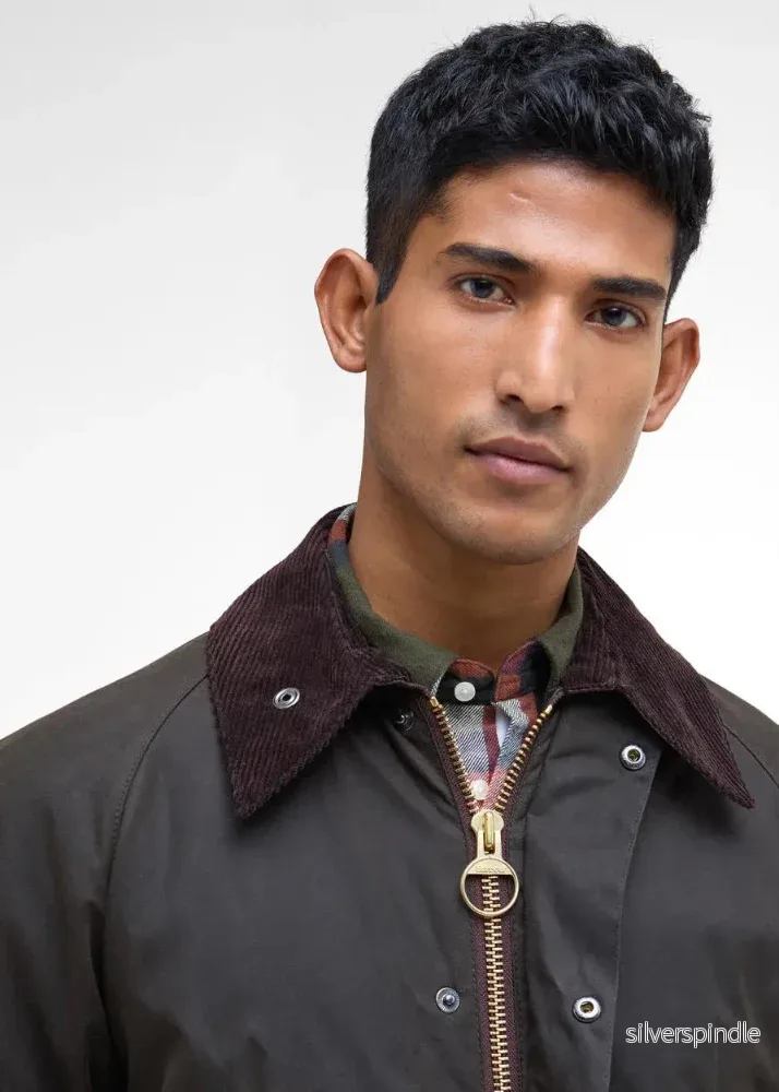 Barbour Bedale Wax jkt Olive - Bild 2