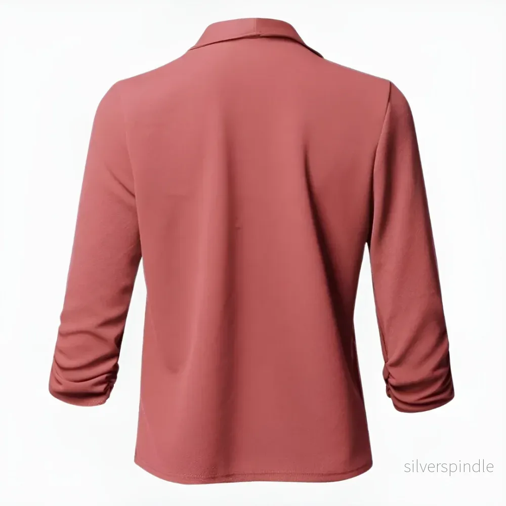 Elegant Kavaj för Kvinnor | Slim Fit Långärmad Kavaj med Tidlös Design | Mångsidig Styling för Professionella Tillfällen - Bild 3