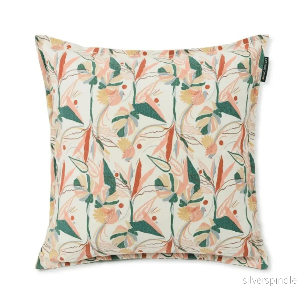 Lexington Multi Color Printed Linen/Cotton Kuddfodral - Outlet