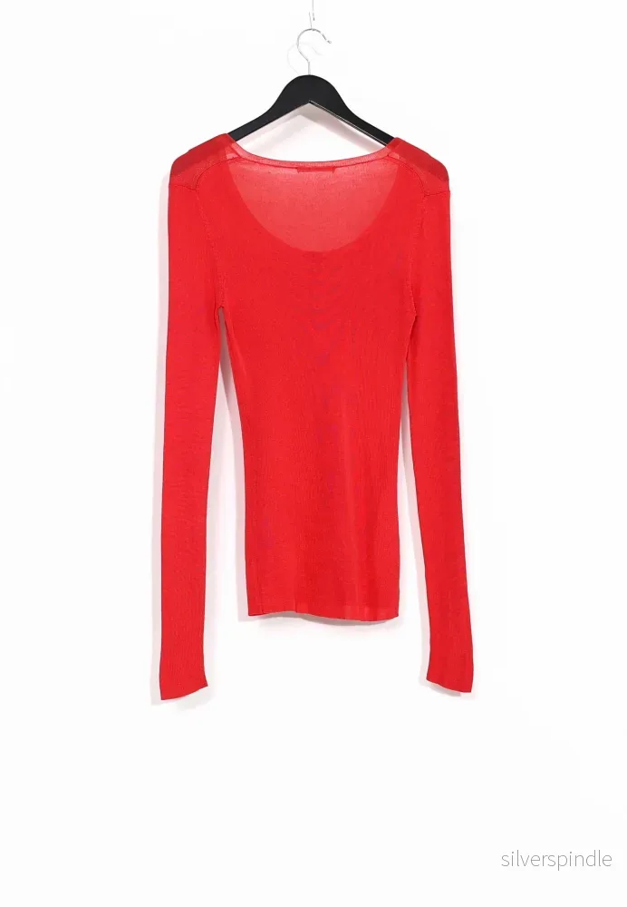 SERAFINO SWEATER SILK - Röd - Bild 2