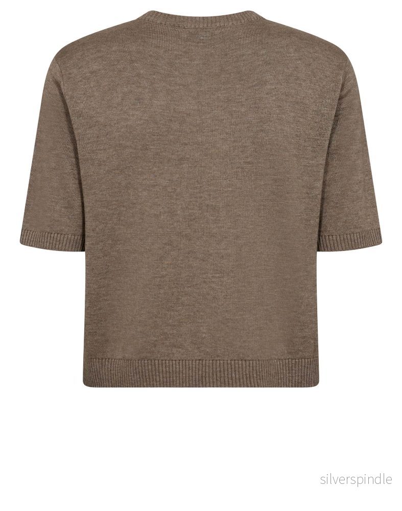 BS Ada Regular Fit Stickat - Brown - Bild 2