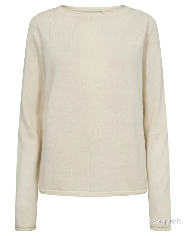 BS Ophelia Regular Fit Stickat – Off White BS Ophelia Regular Fit Stickat – Off White