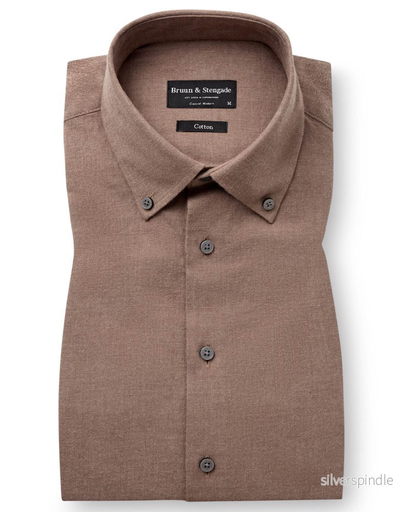 BS Akihito Casual Modern Fit Skjorta – Brown BS Akihito Casual Modern Fit Skjorta – Brown