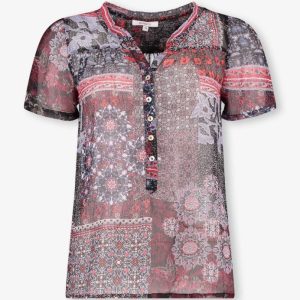 MYRINA BLUS – Blk print MYRINA BLUS – Blk print