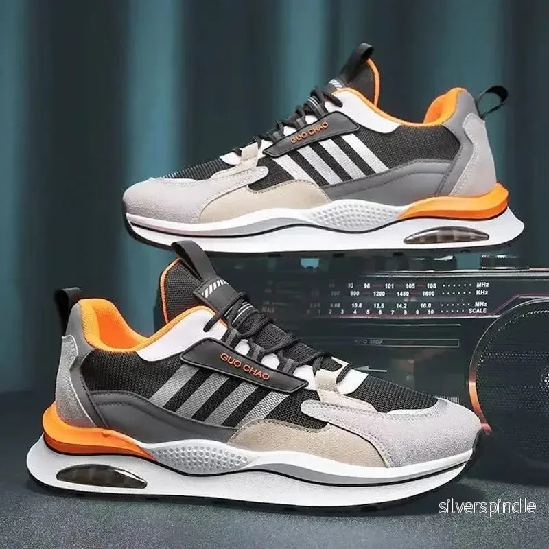Dynamiska Sneakers Män | Flerfärgad Design med Chunky Sula | Stabilitet och Komfort för Aktiv Livsstil - Bild 2
