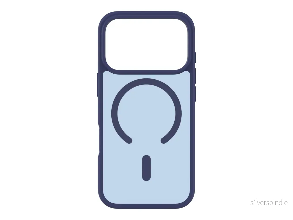 Frosted TPU-deksel iPhone 17 Pro Magsafe – Blå