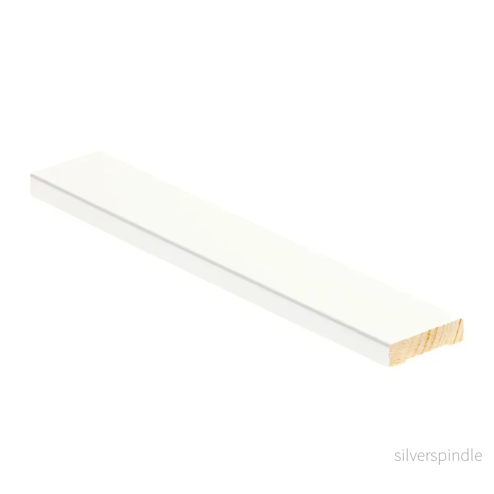 Täcklist 12x42, Furu, Vit