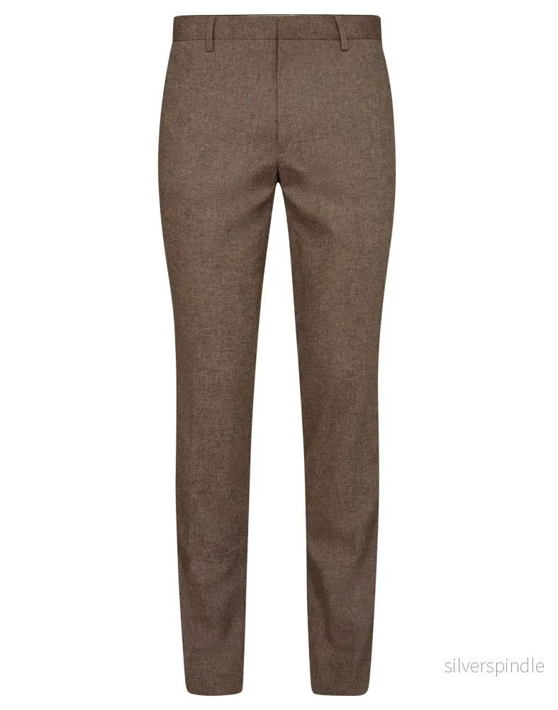 BS Pollino Classic Fit Kostymbyxor - Brown