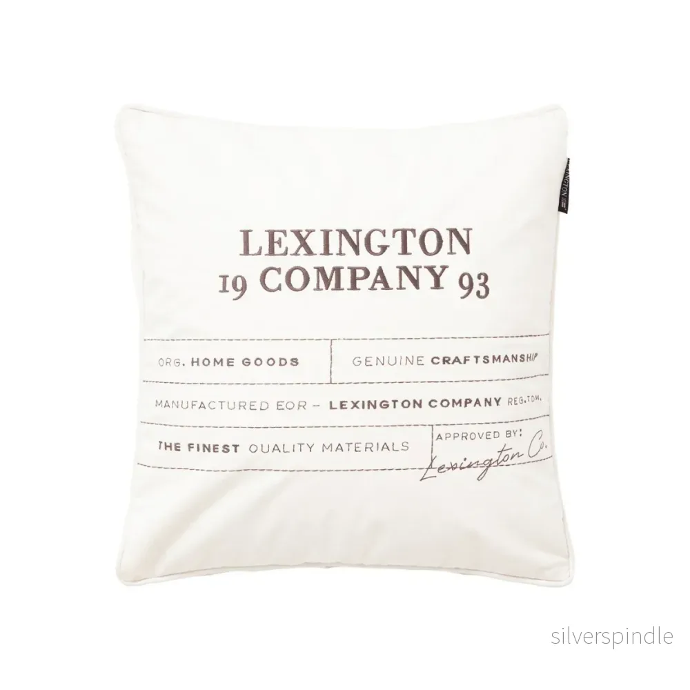 Lexington I Ekologisk Canvas Kuddfodral Lexington I Ekologisk Canvas Kuddfodral
