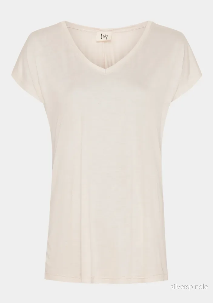 Nugga V-Neck T-Shirt - Sand - Bild 3