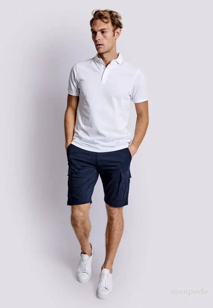 BS Adrian Regular Fit Shorts - Marinblå - Bild 3