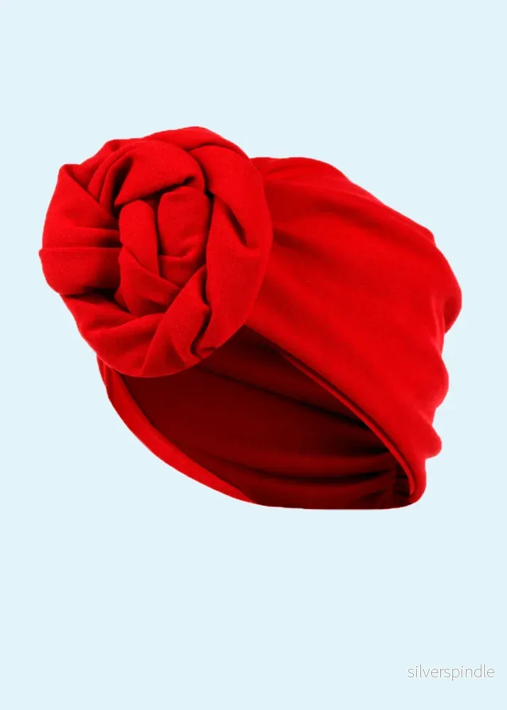 Turban i 1940-talsstil – röd Turban i 1940-talsstil – röd
