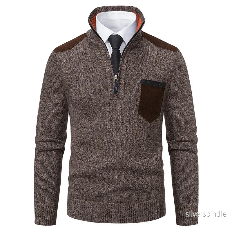 Ethan | Slim Fit Fleece-Lined Winter Sweater - Bild 2