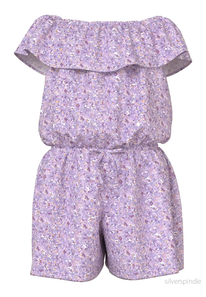 Playsuit Lila Blommig Playsuit Lila Blommig