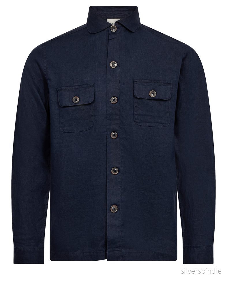 BS Davide Regular Fit OverSkjorta - Navy