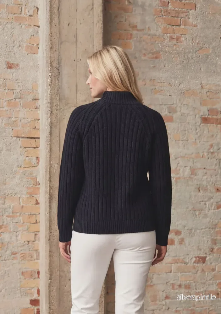 Gwen Highneck Pullover - Navy - Bild 2