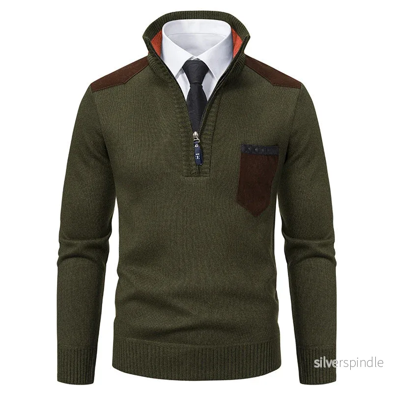 Ethan | Slim Fit Fleece-Lined Winter Sweater Ethan | Slim Fit Fleece-Lined Winter Sweater