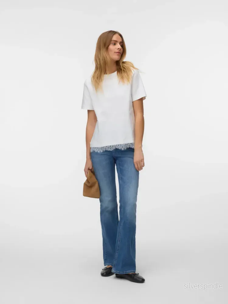 SARA METTE LACE TEE WHITE - Bild 2