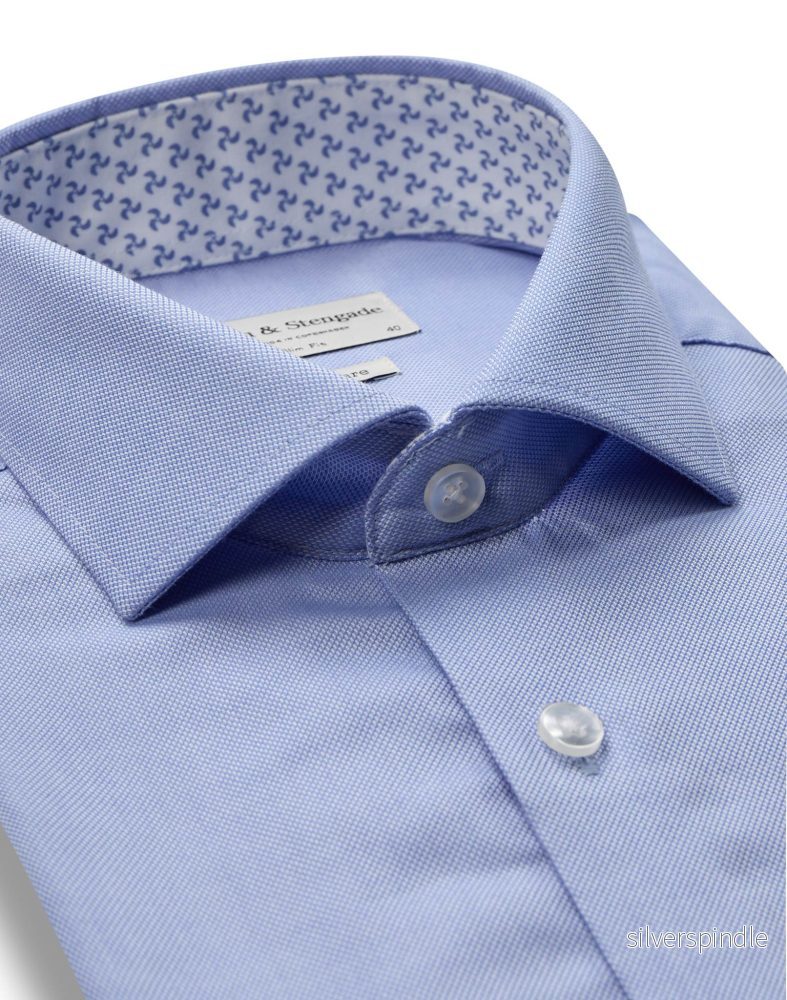 BS Medvedev Slim Fit Skjorta - Light Blue - Bild 2