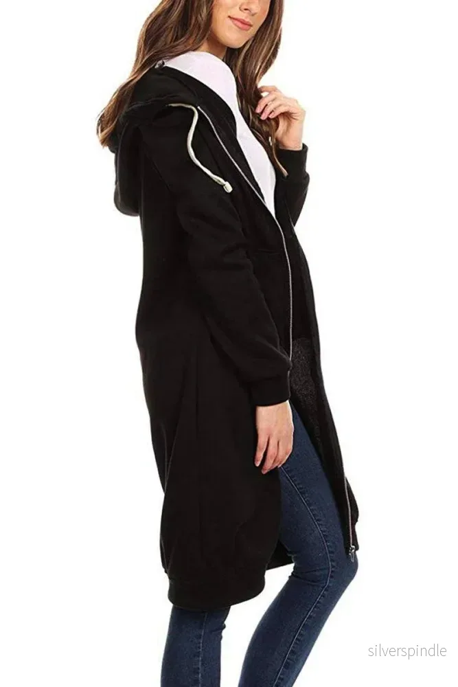 Oliver | Fleecefodrad Vinter Hoodie med Justerbar Huva - Bild 2