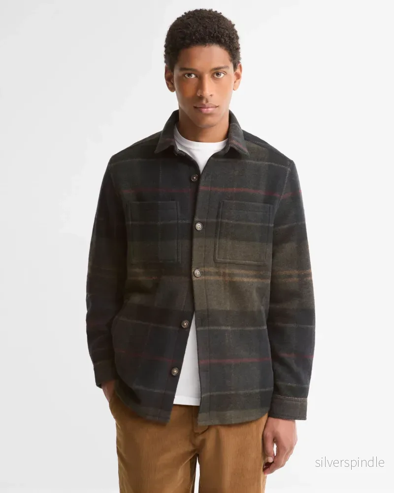 Barbour Woodlane Brush Check Overshirt Shadow Classic Tartan Barbour Woodlane Brush Check Overshirt Shadow Classic Tartan