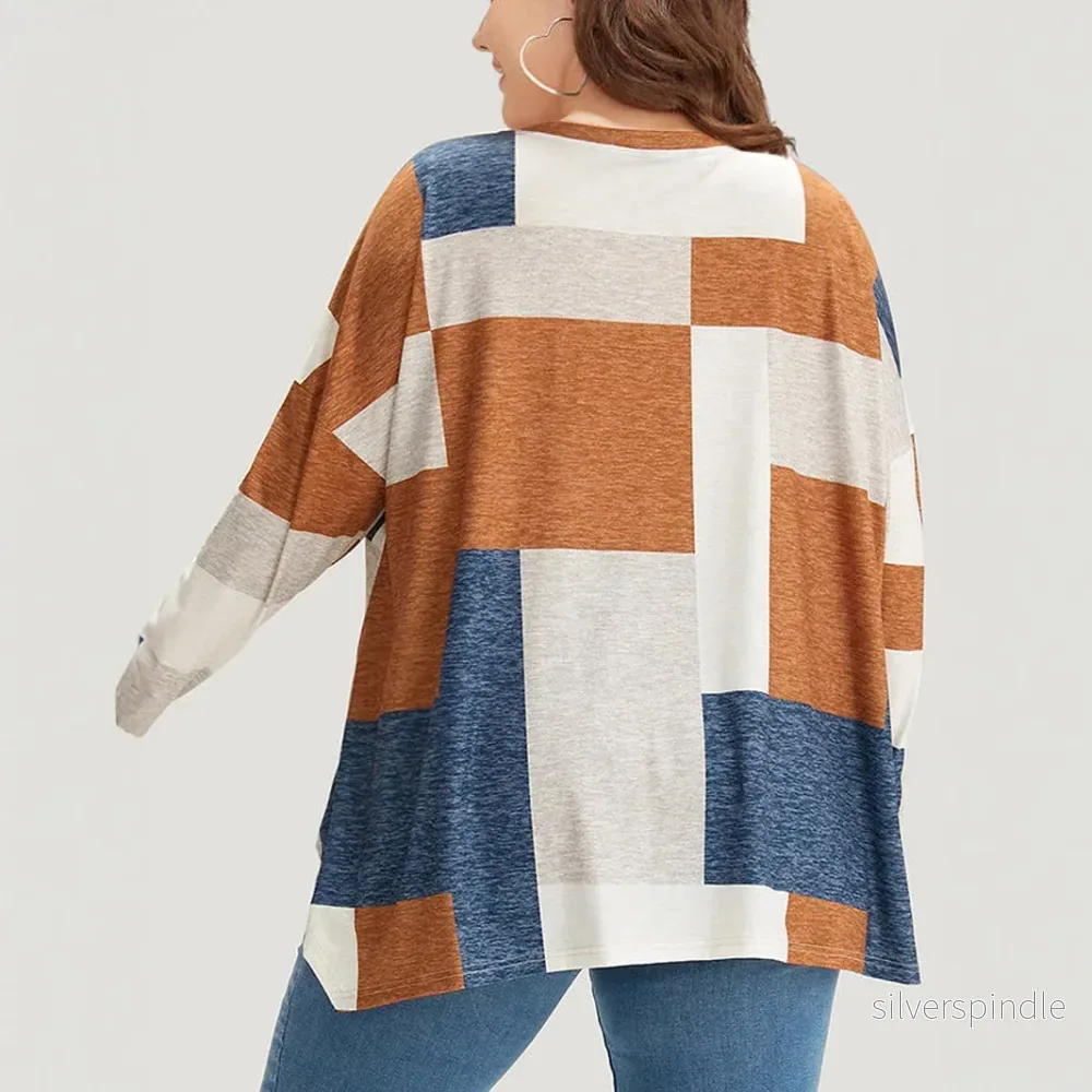 Emma | Trendig Plus Size Långärmad T-Shirt - Bild 3