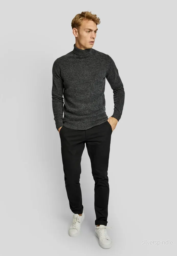 BS Villum regular fit Stickad tröja - Grå - Bild 3