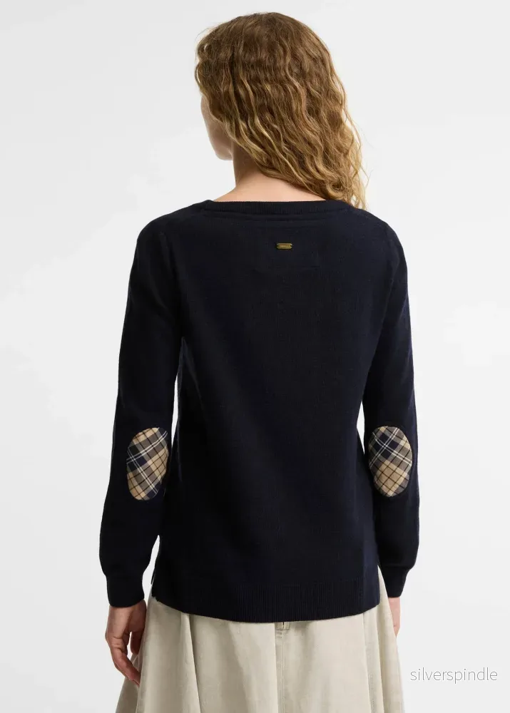 Barbour Pendle Crew Navy Birchwood Tartan - Bild 3