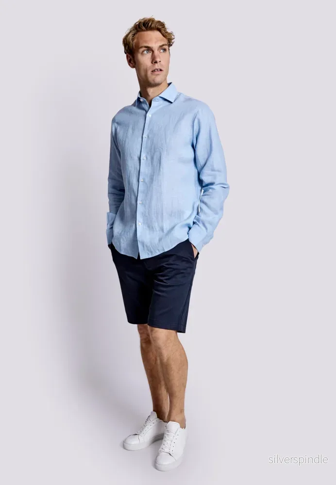 BS Bilbao Casual Modern Fit Skjorta - Light Blue - Bild 3