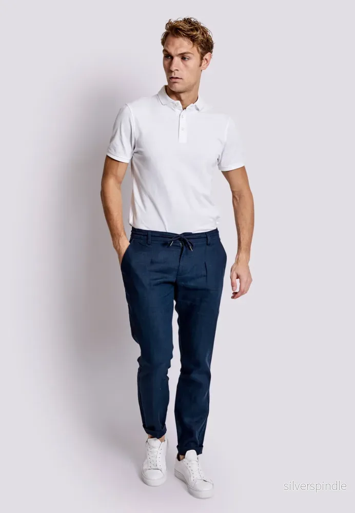 BS Raul Slim Fit Chinos - Navy - Bild 3