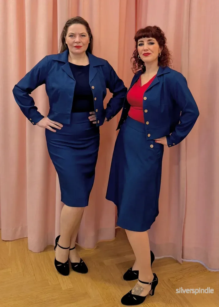 1940-tals jacka - blå denimlook - Bild 2