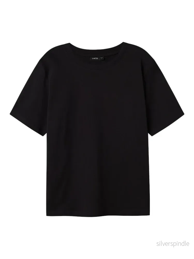 Svart T-shirt i ekologisk bomull