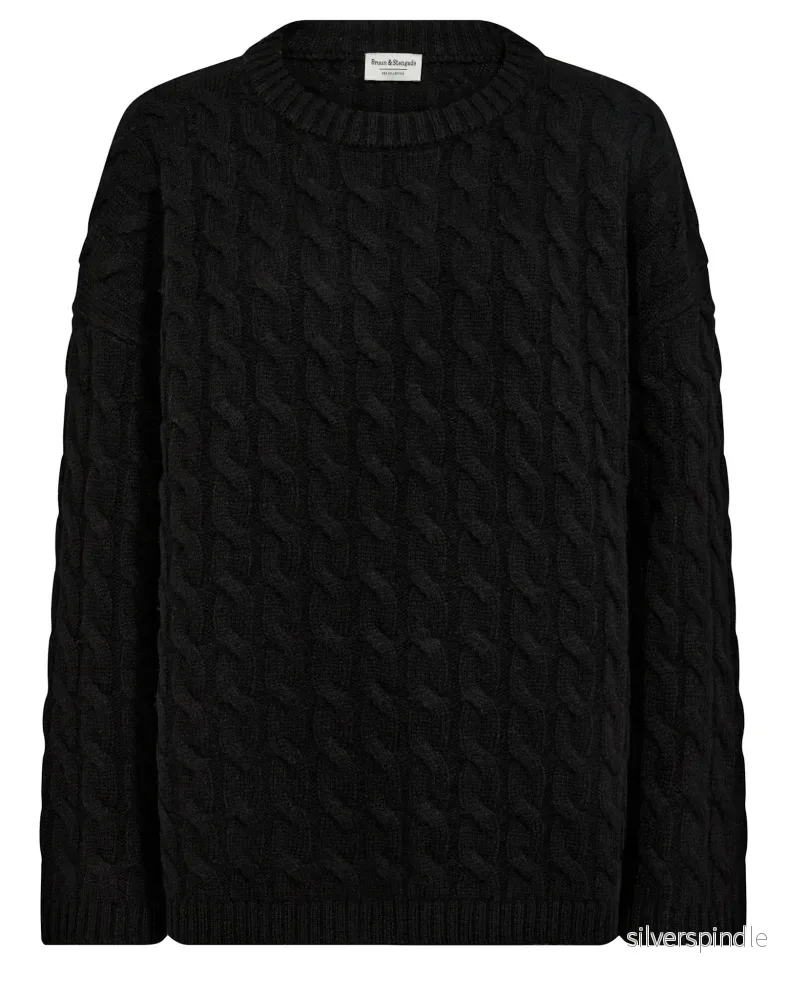 BS Miranda Regular Fit Stickat - Black