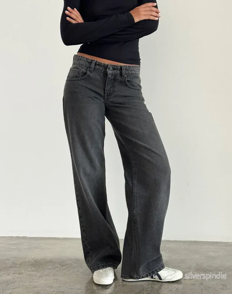 Emily | Låg Midja Raka Ben Jeans Emily | Låg Midja Raka Ben Jeans