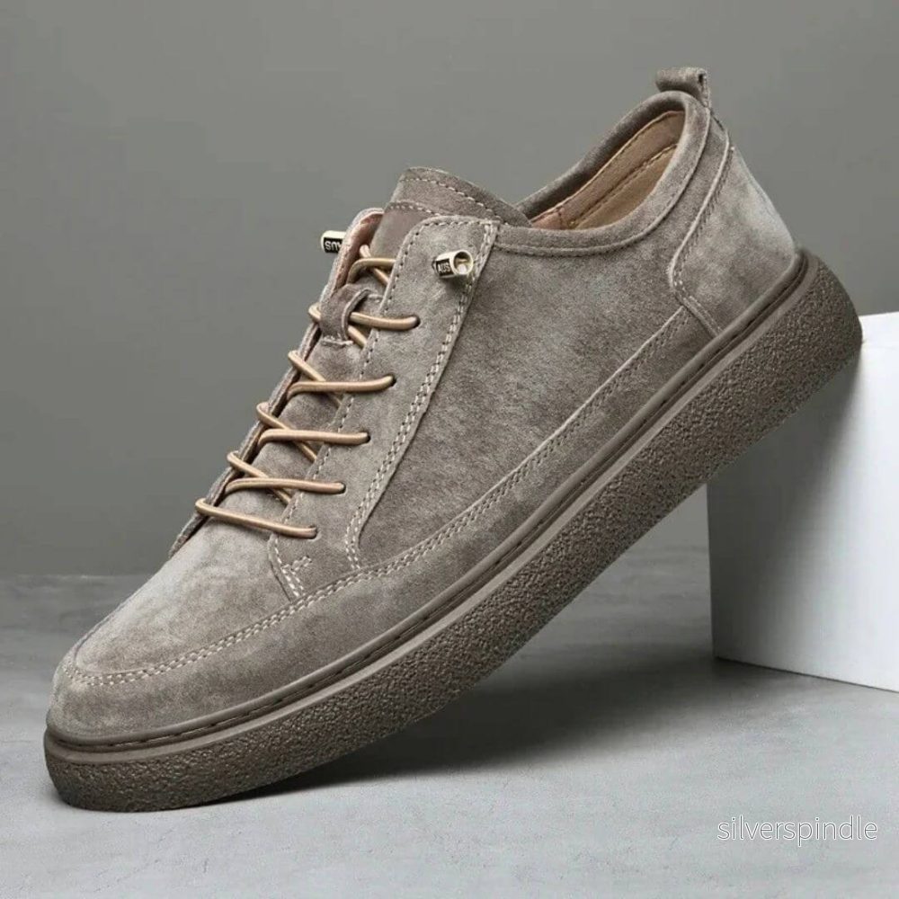 Ethan | Vadderade Herr Sneakers med Mocka-Look och Gummisula - Bild 2