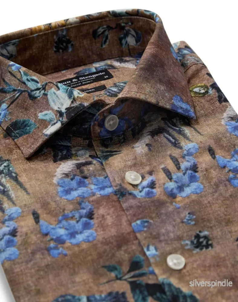 BS Graham Casual Modern Fit Skjorta - Brown - Bild 2