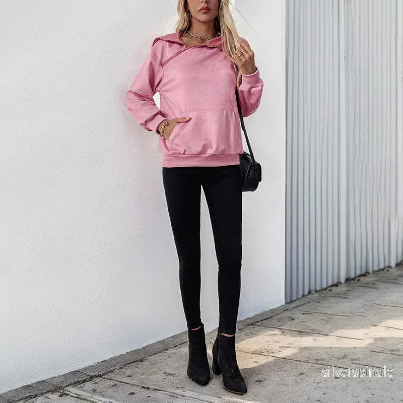 Liam | Funktionell Rosa Huva Tröja Med Sidofickor - Bild 2