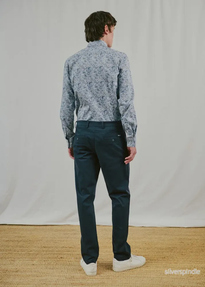 BS Tolkien Modern Fit Skjorta - Navy - Bild 3