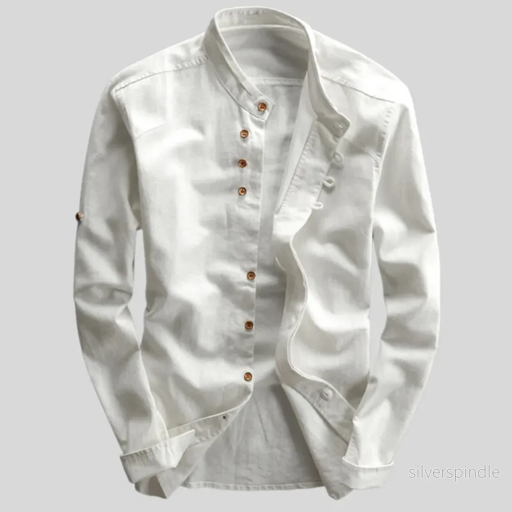 Oliver | Elegant Slim Fit Skjorta Med Öppen Krage - Bild 3