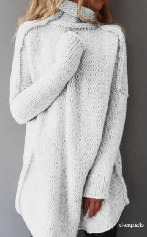 Olivia | Elegant Långärmad Pullover med Draperad Krage - Bild 2