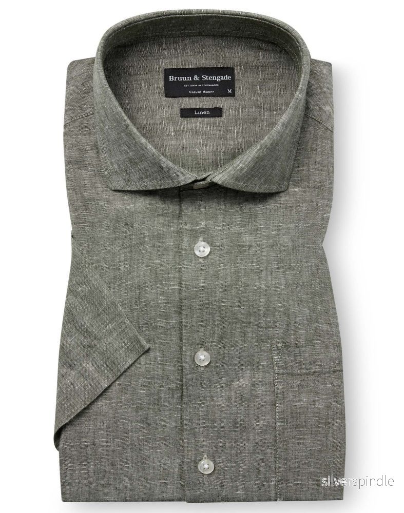 BS Bardet Casual Modern Fit Skjorta – Green BS Bardet Casual Modern Fit Skjorta – Green